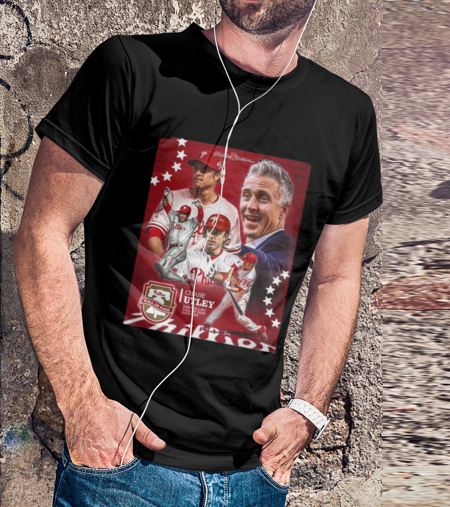 Phillies Nation Chase Utley 2026 Wall Of Fame Inductee Phillies T-Shirt