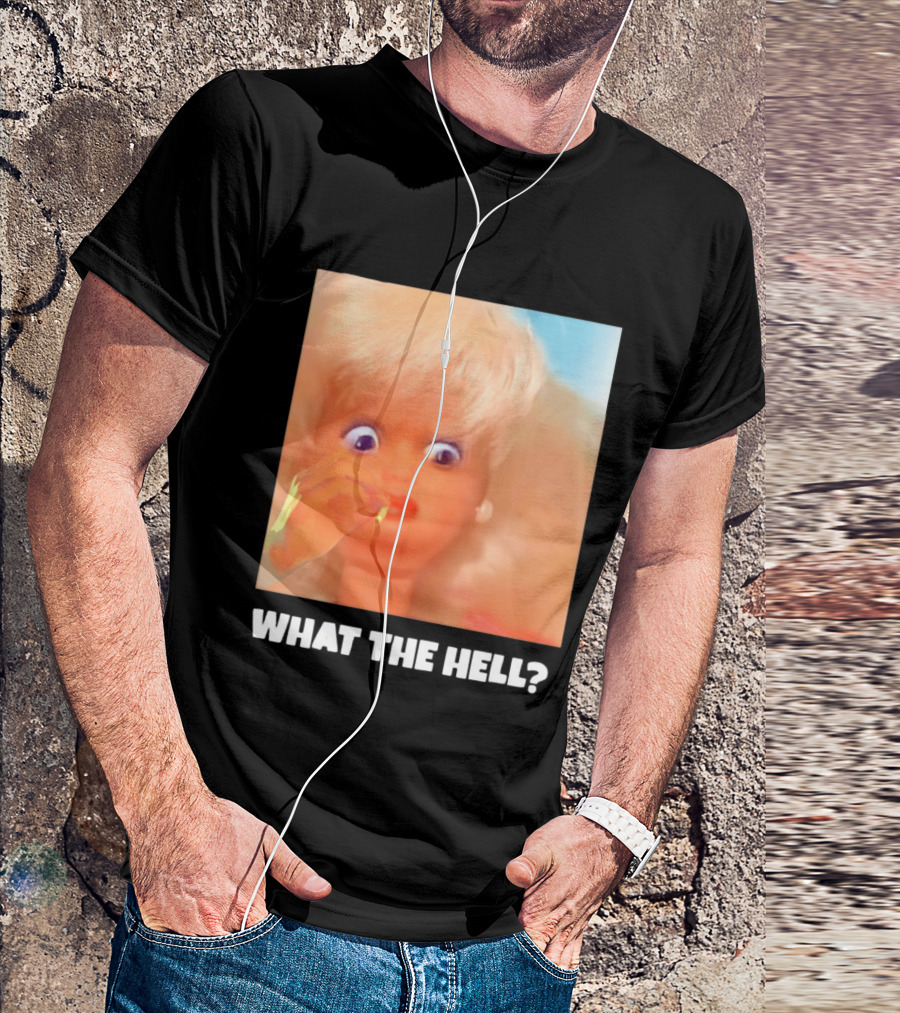 What The Hell Doll Meme Reaction Funny Expression T-Shirt