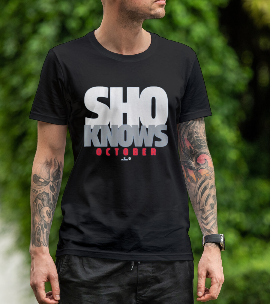 Shohei Ohtani Sho Knows October Bold Statement Athlete T-Shirt