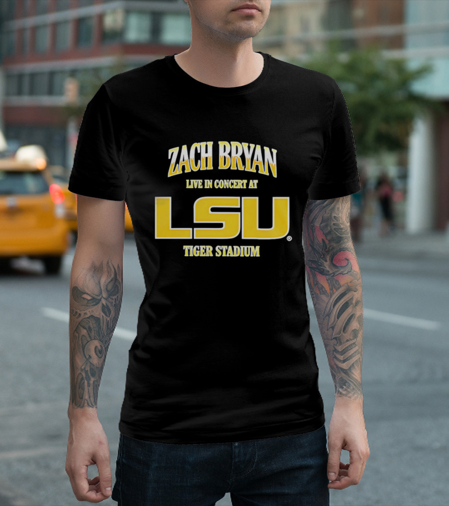 Zach Bryan Live In Concert At LSU Tiger Stadium T-Shirt