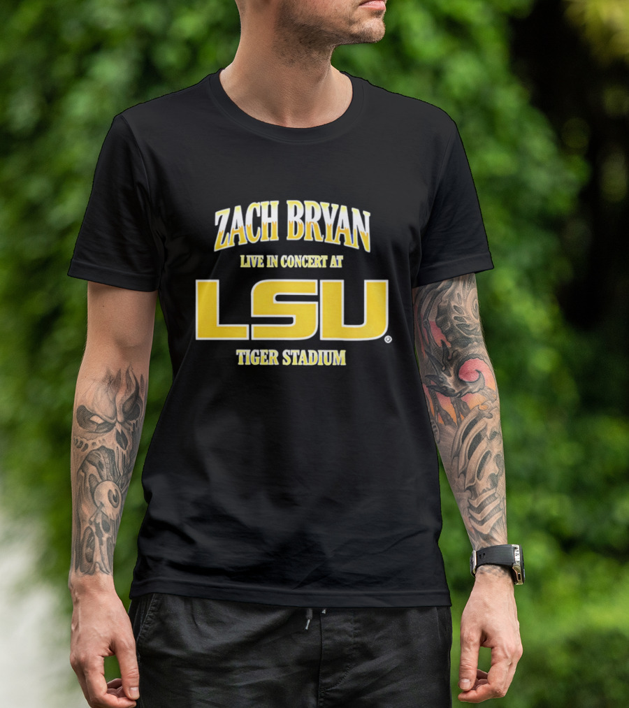 Zach Bryan Live In Concert At LSU Tiger Stadium T-Shirt
