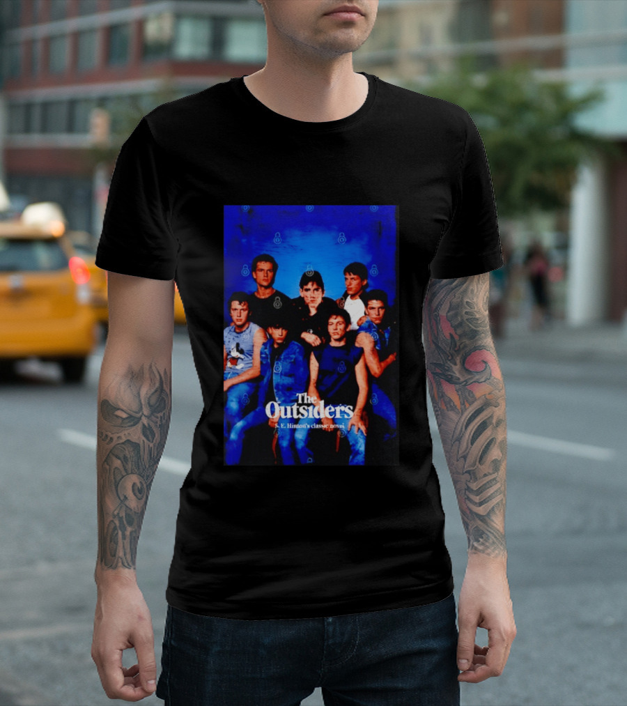 The Outsiders S E Hinton's Classic Novel Cover Group T-Shirt