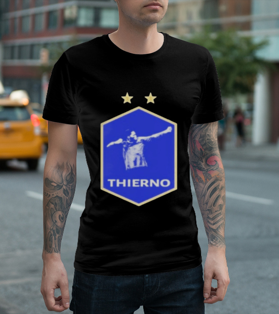 Thierno Barry Everton FC Two Stars Blue Crest T-Shirt