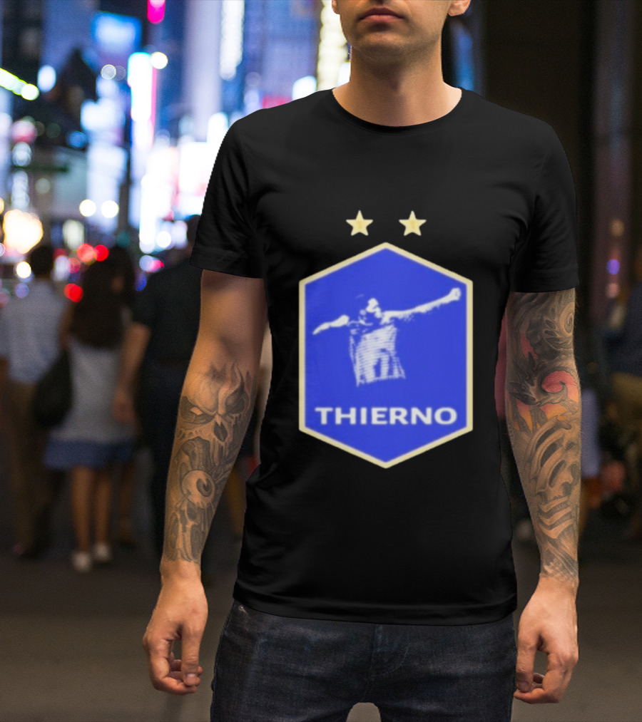 Thierno Barry Everton FC Two Stars Blue Crest T-Shirt