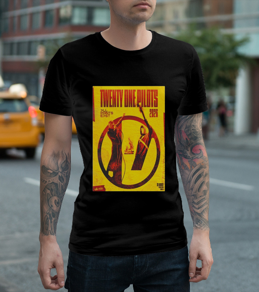 Twenty One Pilots All Points East 2026 Victoria Park London August 30 Tour T-Shirt