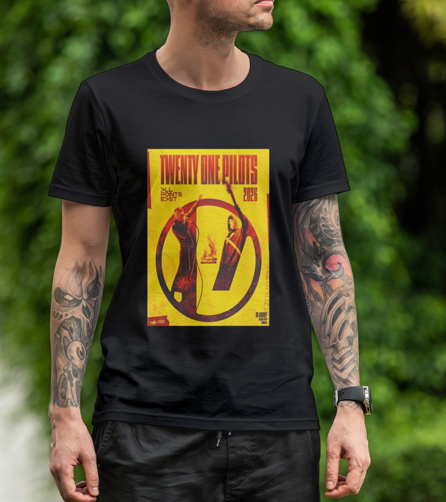 Twenty One Pilots All Points East 2026 Victoria Park London August 30 Tour T-Shirt