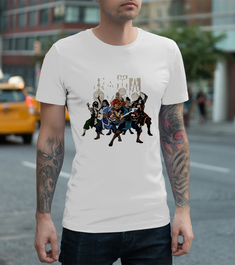 Avatar The Last Airbender Aang Katara Toph Sokka Zuko Elemental T-Shirt