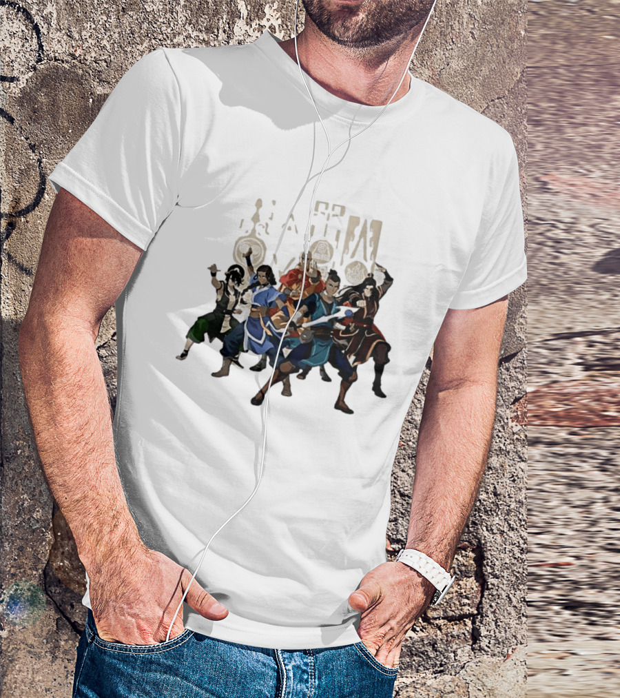 Avatar The Last Airbender Aang Katara Toph Sokka Zuko Elemental T-Shirt