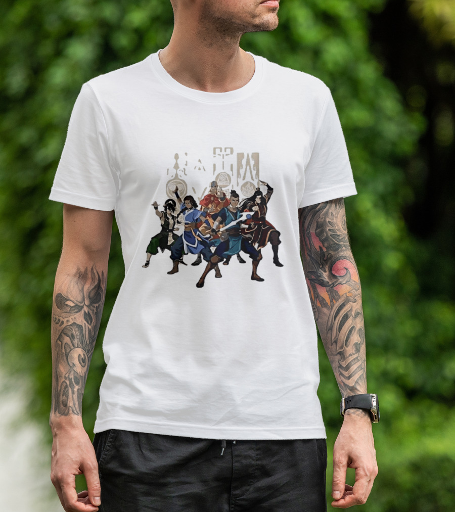 Avatar The Last Airbender Aang Katara Toph Sokka Zuko Elemental T-Shirt
