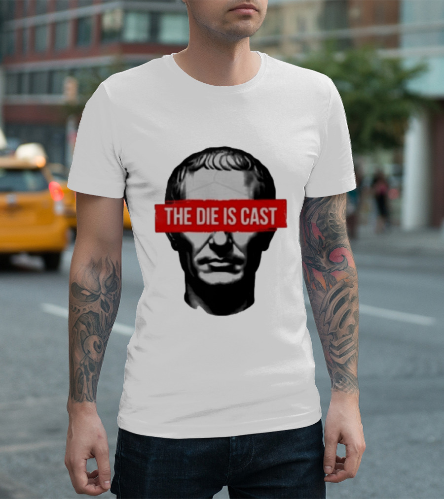 Julius Caesar The Die Is Cast Roman Historical Bust T-Shirt