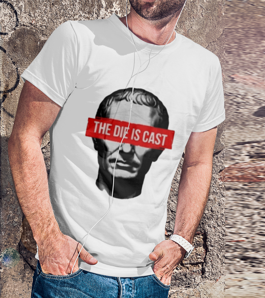 Julius Caesar The Die Is Cast Roman Historical Bust T-Shirt