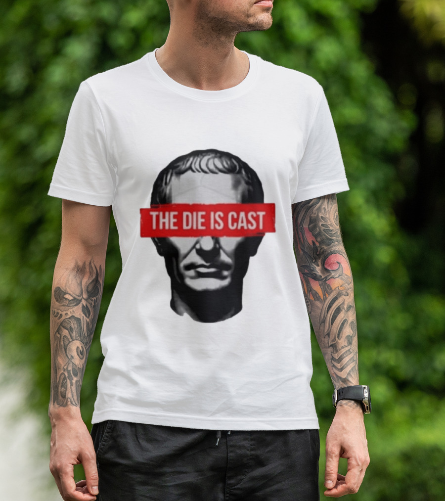 Julius Caesar The Die Is Cast Roman Historical Bust T-Shirt