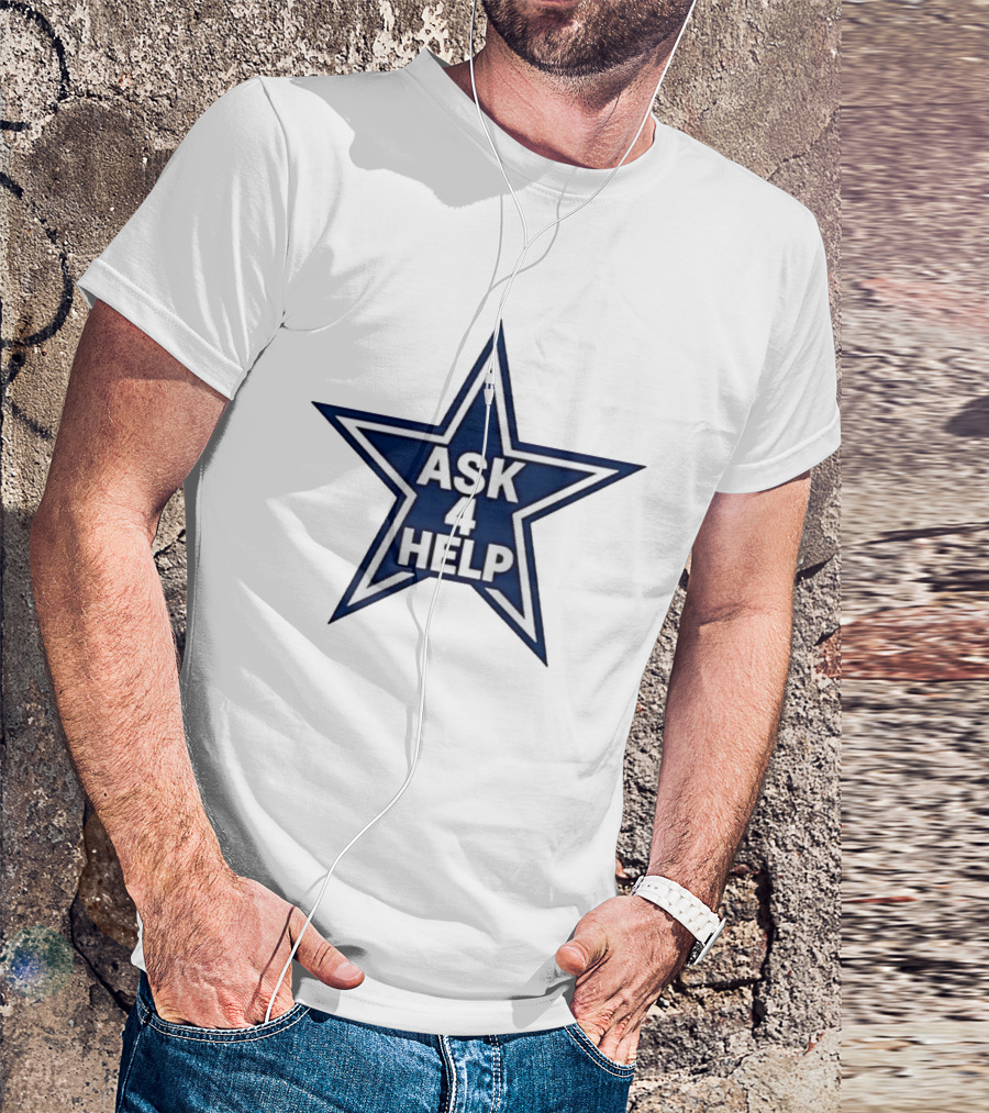 Dallas Cowboys Classic Ask 4 Help Star T-Shirt