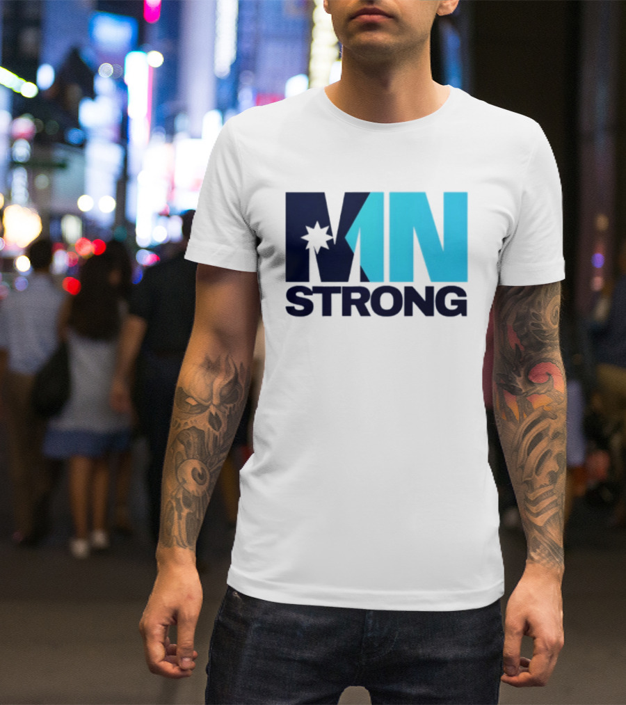 MN Strong Minneapolis Minnesota Kiss Cut Star T-Shirt