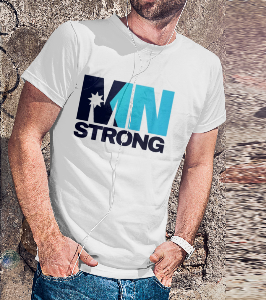 MN Strong Minneapolis Minnesota Kiss Cut Star T-Shirt