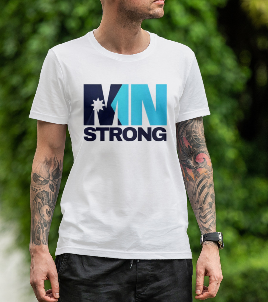 MN Strong Minneapolis Minnesota Kiss Cut Star T-Shirt