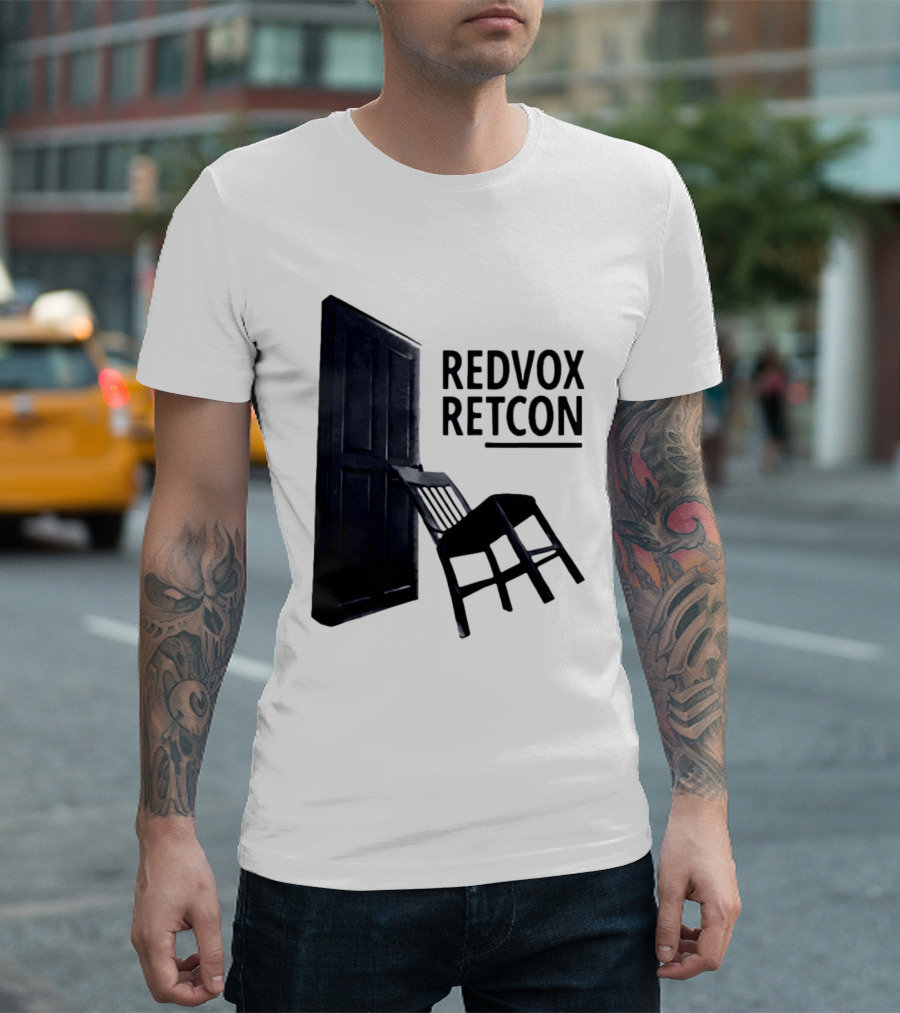 Red Vox Retcon Album Door And Chair T-Shirt