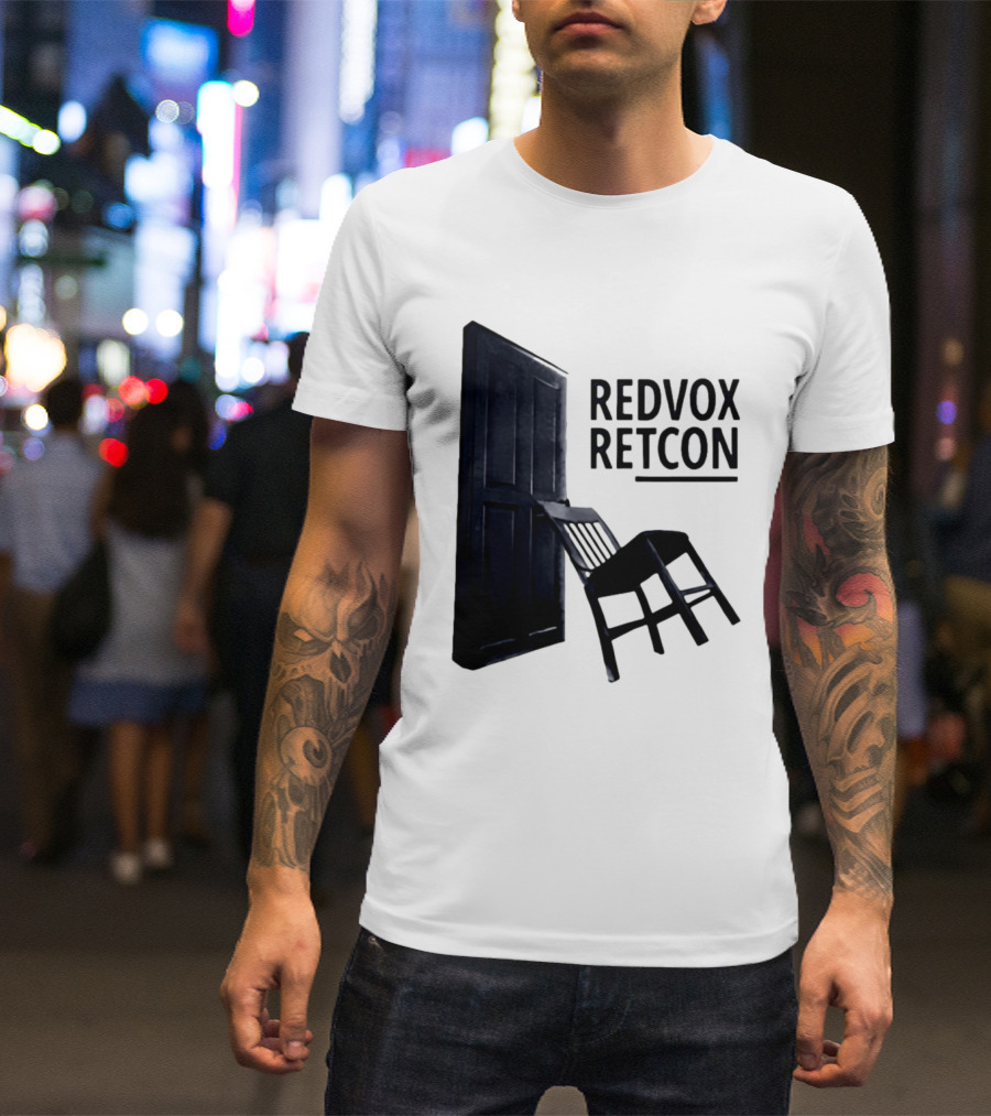 Red Vox Retcon Album Door And Chair T-Shirt