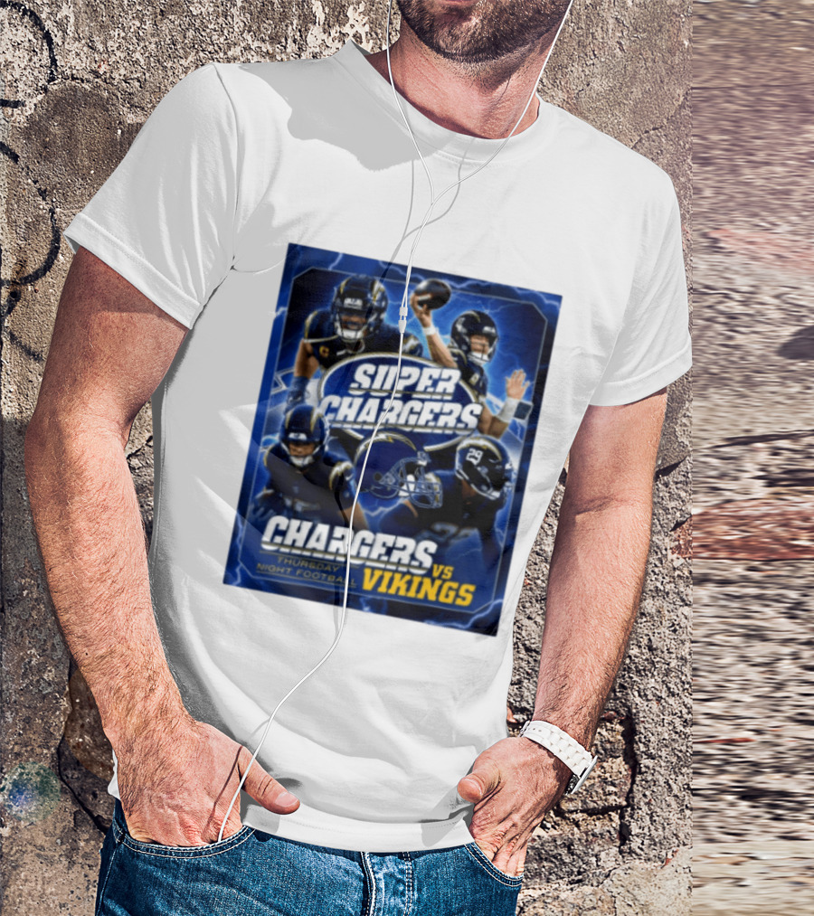 Super Chargers Vs Vikings Thursday Night Football 2025 T-Shirt