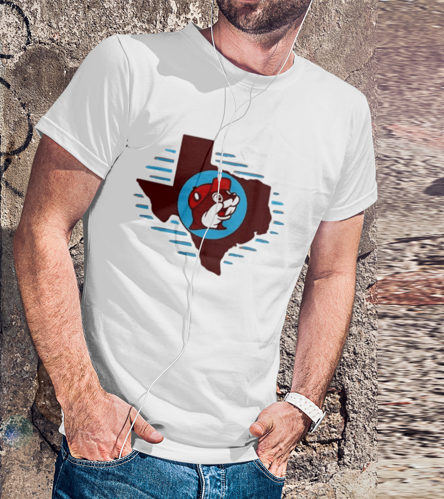 Buc Ees Texas Beaver Icon State Outline Trending T-Shirt