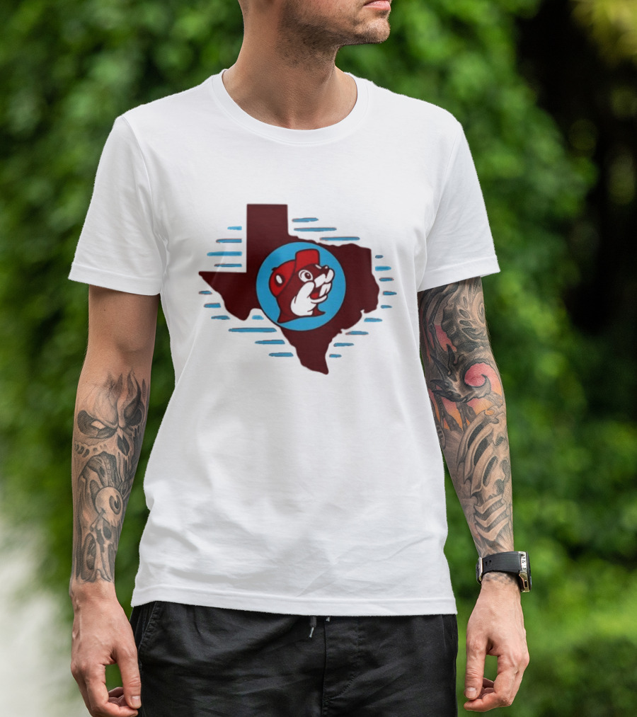 Buc Ees Texas Beaver Icon State Outline Trending T-Shirt