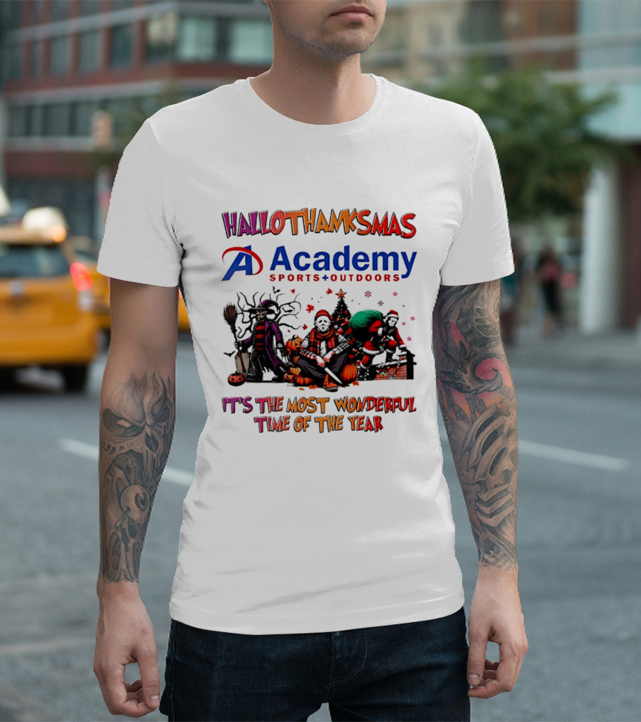 Hallothanksmas Academy Sports Outdoors It's The Most Wonderful Time T-Shirt