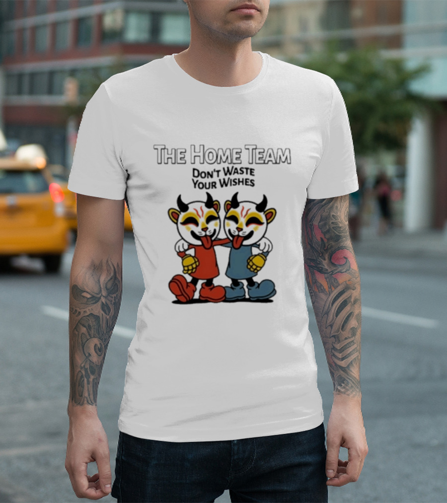 The Home Team Don't Waste Your Wishes Cuphead Tie Dye T-Shirt