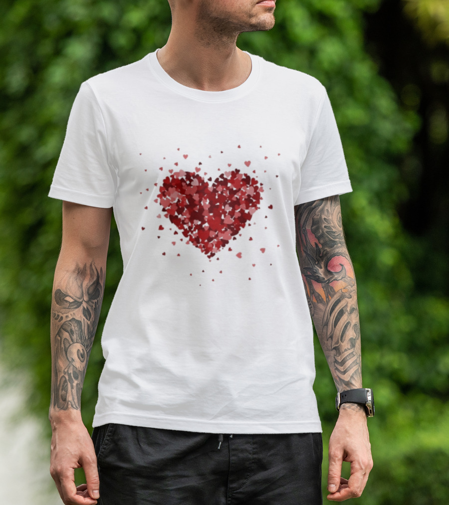 Romantic Valentine Tiny Hearts Xoxo Love T-Shirt