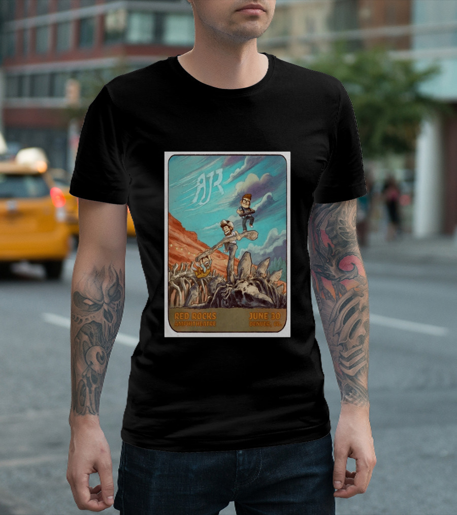 AJR Red Rocks Amphitheatre Denver June 30 2026 Morrison CO T-Shirt