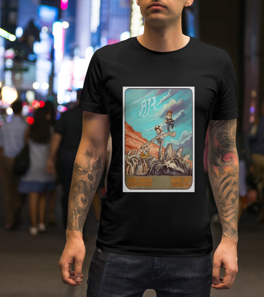 AJR Red Rocks Amphitheatre Denver June 30 2026 Morrison CO T-Shirt