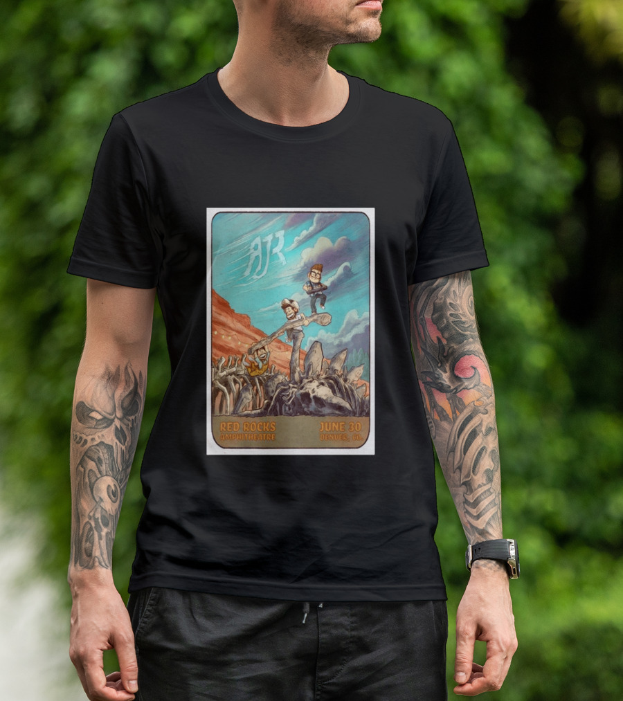AJR Red Rocks Amphitheatre Denver June 30 2026 Morrison CO T-Shirt