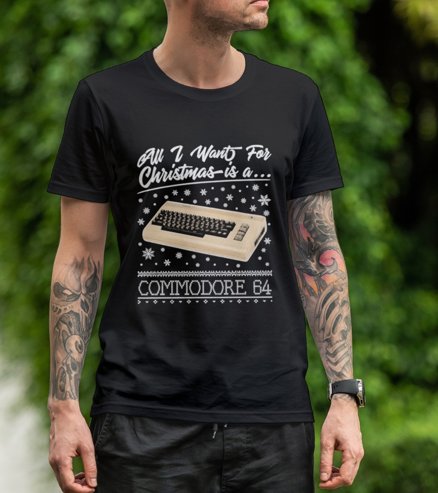 All I Want For Christmas Is A Commodore 64 Nostalgia T-Shirt