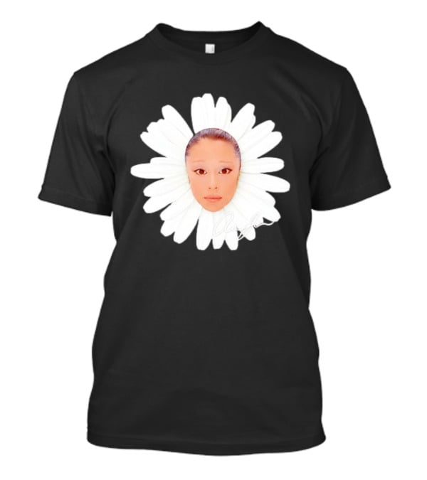 Ariana Grande Daisy Flower Face With Signature T-Shirt