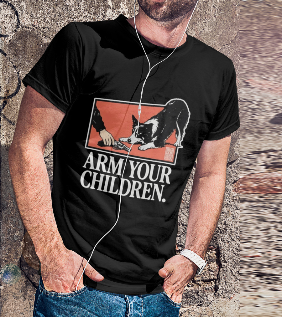 Arm Your Children Brandon Gone Over Dog T-Shirt