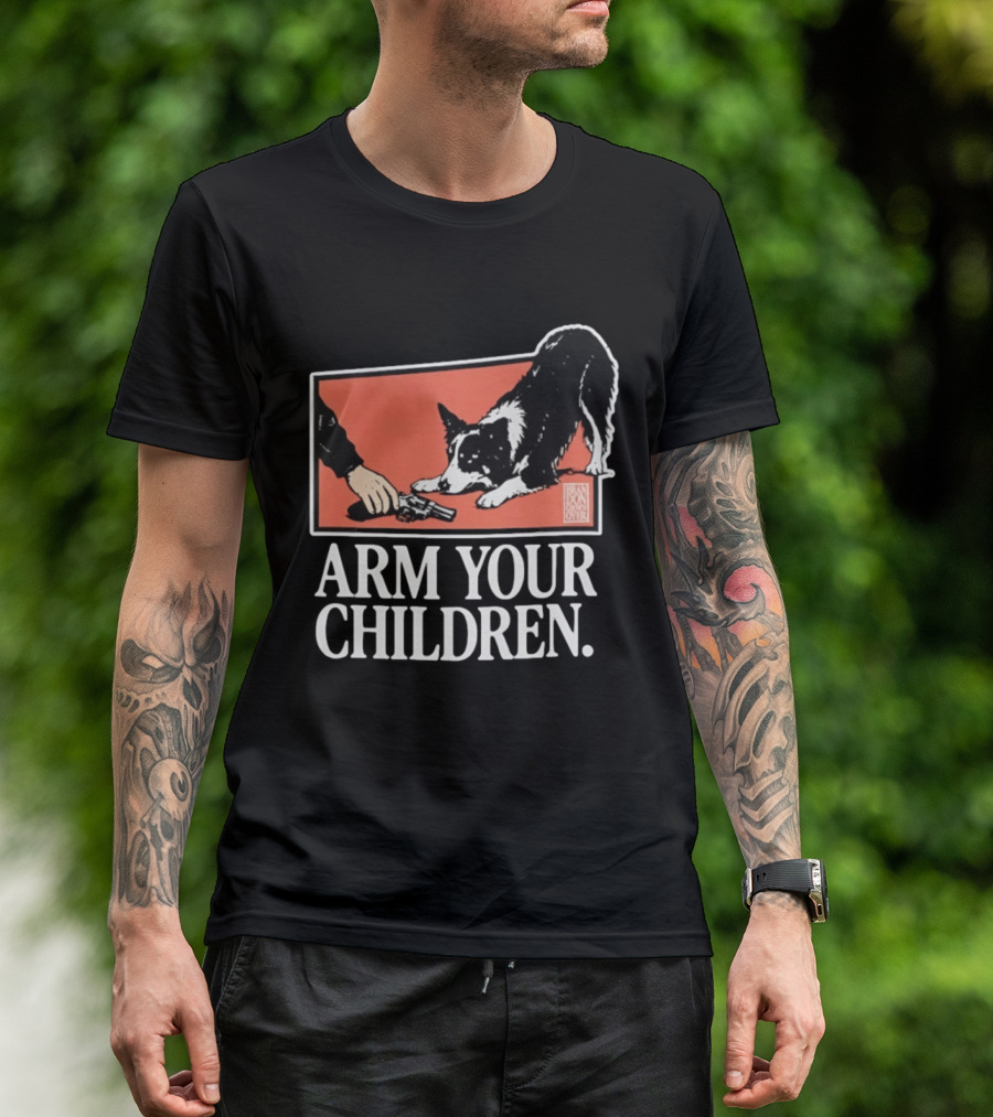 Arm Your Children Brandon Gone Over Dog T-Shirt