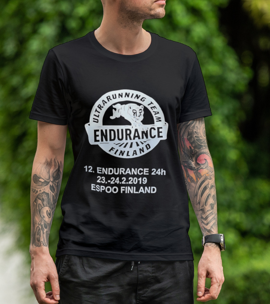 Endurance Finland Ultrarunning Team 12th 24h 23 24.2.2019 Espoo Finland T-Shirt