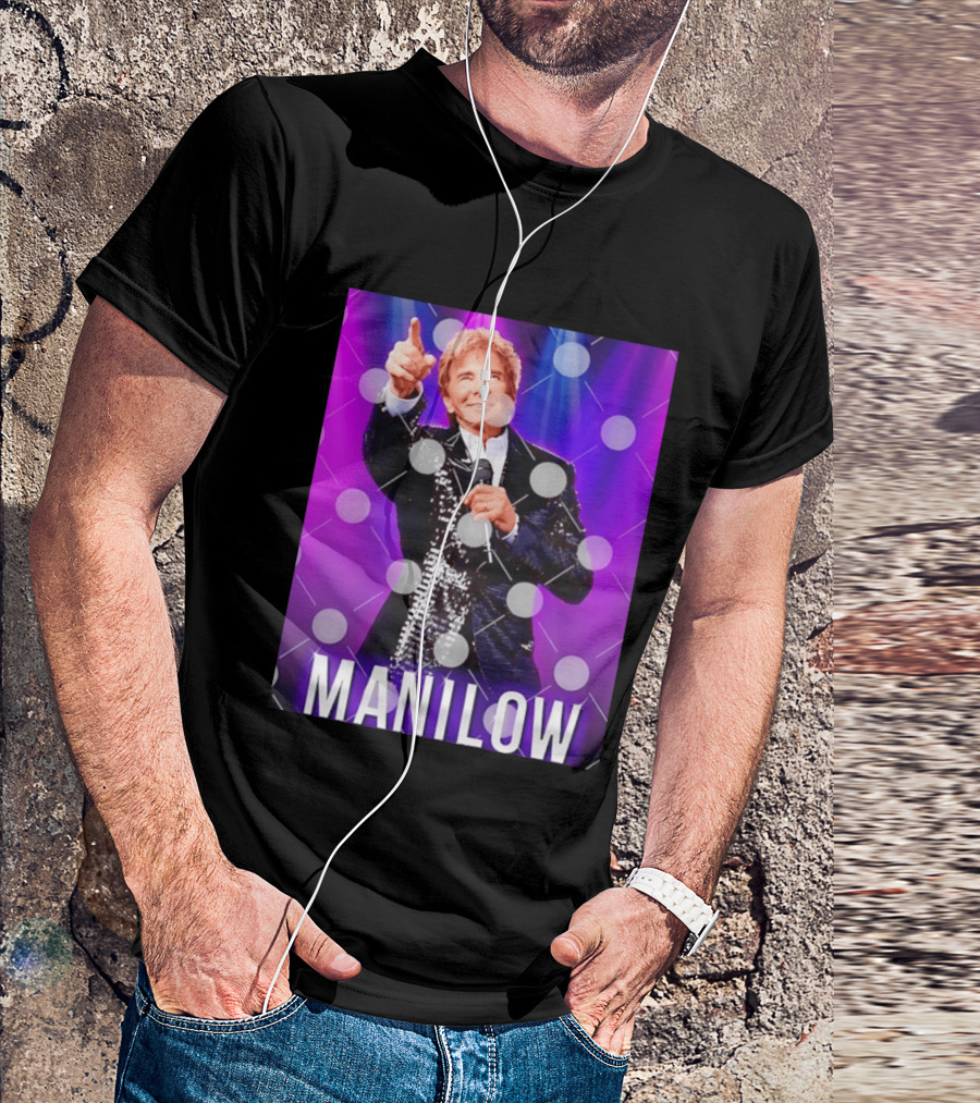 Barry Manilow Starry Stage Performance Concert T-Shirt