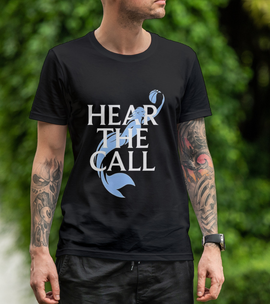 Hear The Call Mermaid Basketball Sports T-Shirt