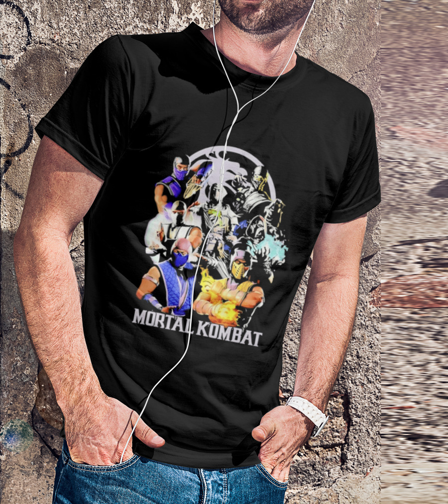Mortal Kombat Sub Zero Ninja Characters Group T-Shirt