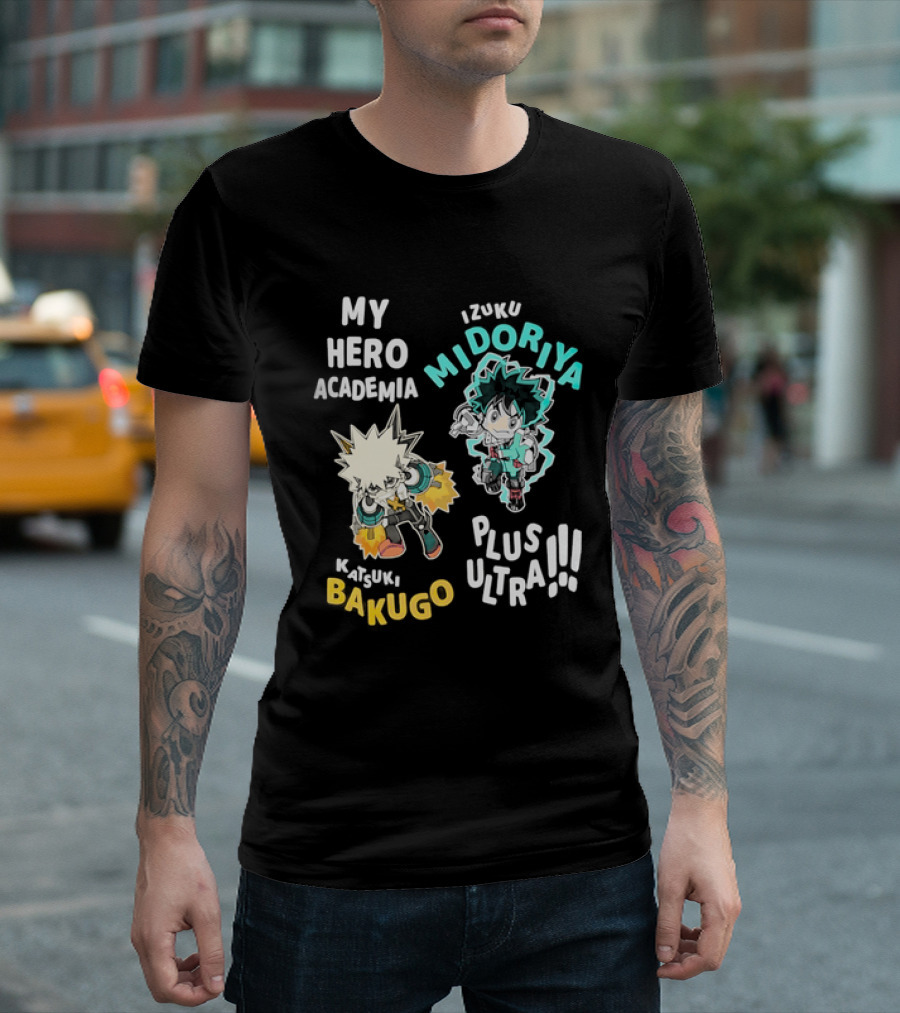 My Hero Academia Izuku Midoriya Katsuki Bakugo Plus Ultra T-Shirt