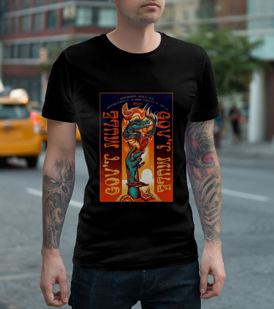 Gov't Mule Artpark Amphitheater Lewiston NY August 5 2026 Alligator Cocktail Tropicana Atlantic City August 7 MMXXVI T-Shirt