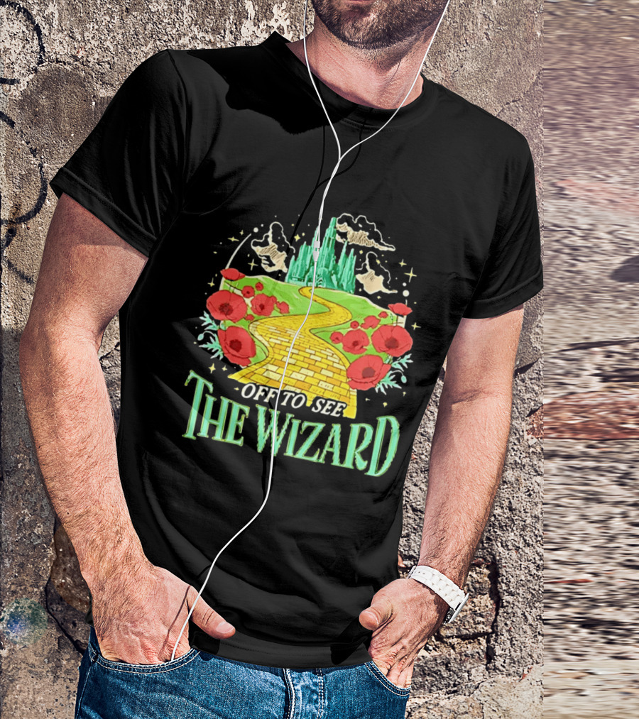Off To See The Wizard Yellow Brick Road Fantasy Longsleeve T-Shirt