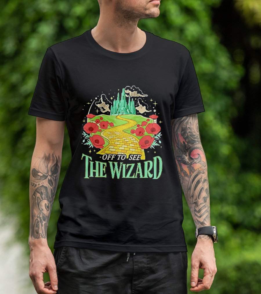 Off To See The Wizard Yellow Brick Road Fantasy Longsleeve T-Shirt