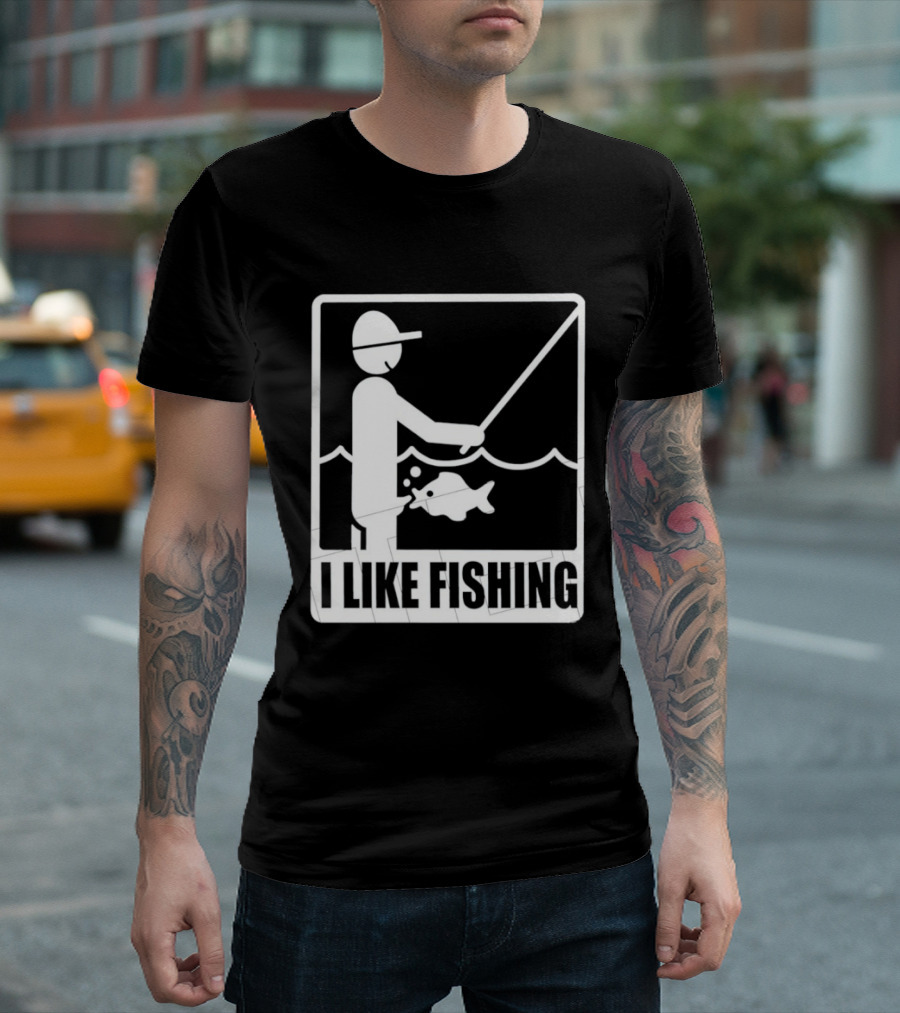 I Like Fishing Fisherman Angler Catching Fish T-Shirt