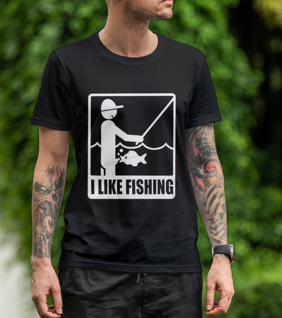 I Like Fishing Fisherman Angler Catching Fish T-Shirt