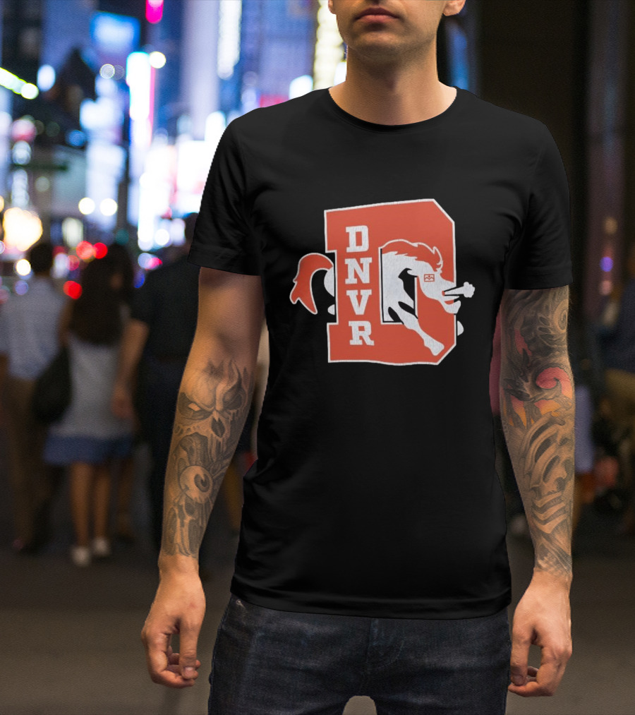 DNVR Denver Broncos Retro Horse Head T-Shirt