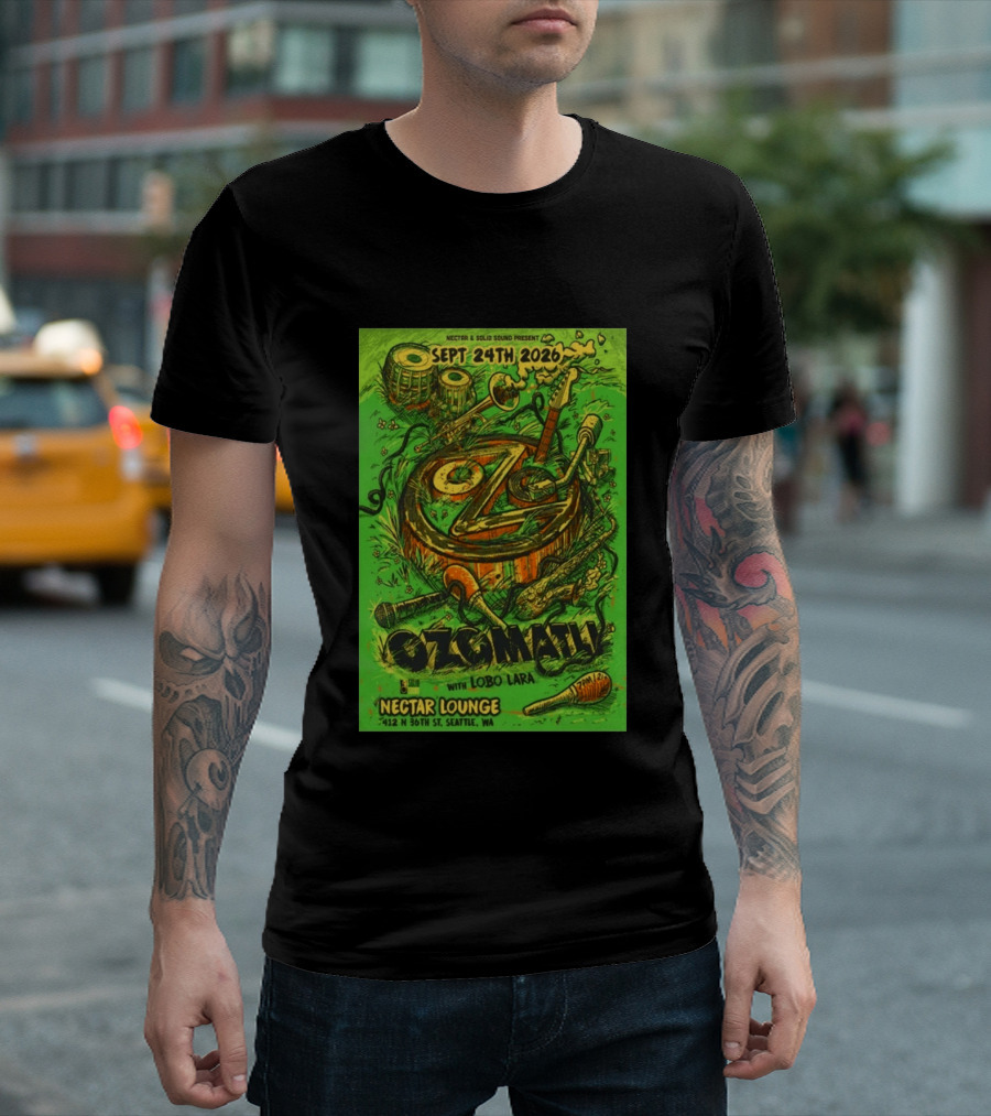 Ozomatli At Nectar Lounge Seattle With Lobo Lara September 24th 2026 T-Shirt