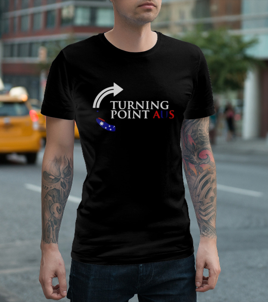 Turning Point AUS Boomerang Arrow Flag T-Shirt
