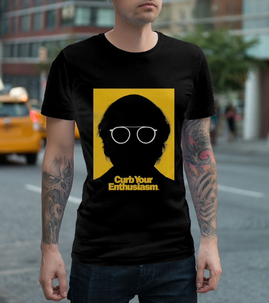 Curb Your Enthusiasm Larry David Silhouette Glasses T-Shirt