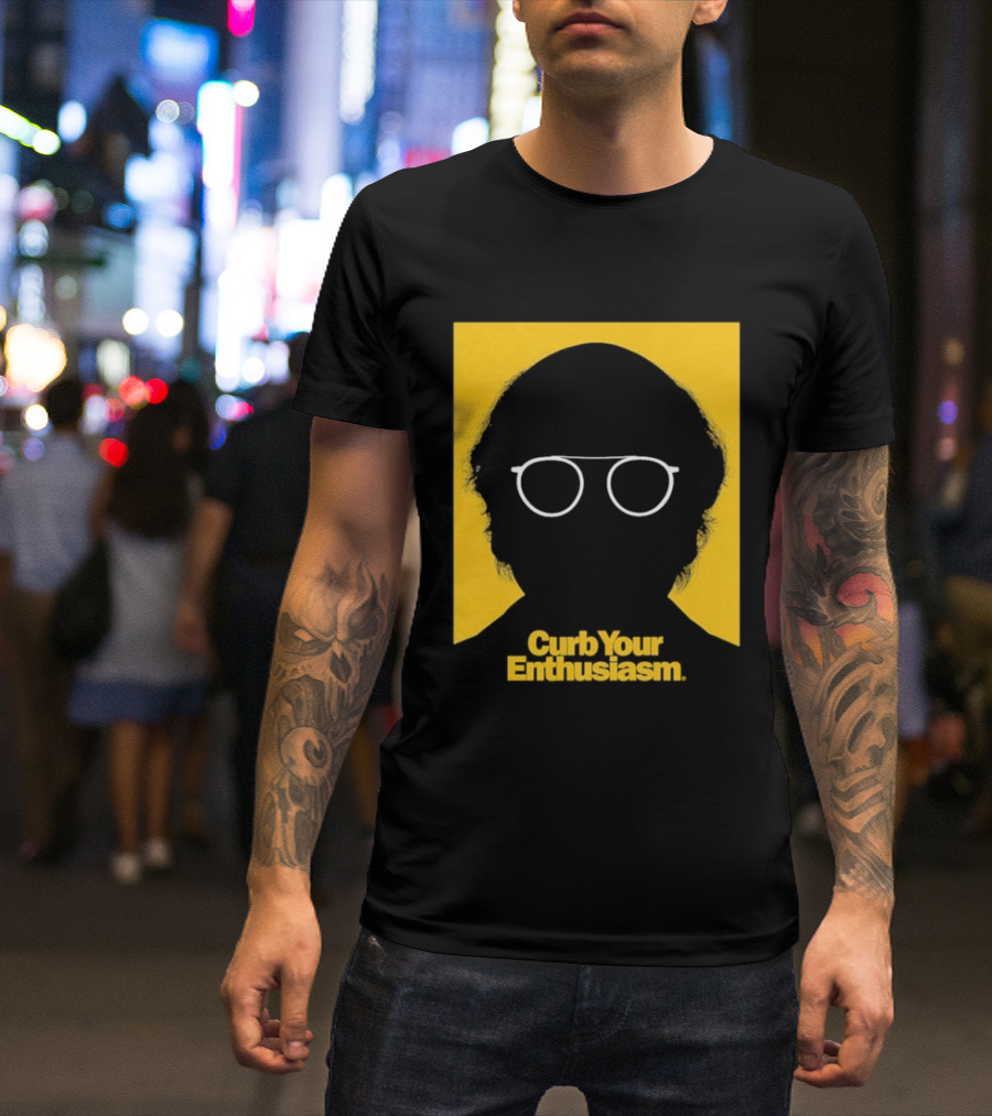 Curb Your Enthusiasm Larry David Silhouette Glasses T-Shirt